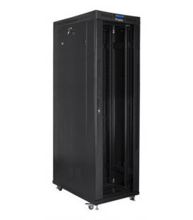 ARMARIO LANBERG RACK 19" 42U 600X1200 FLAT PACK NEGRO PUERTA CRISTAL CON LCD