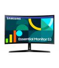 Monitor curvo samsung essential monitor s3 s24d366gau/ 24'/ full hd/ negro