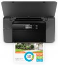 Impresora portátil hp officejet 200 wifi/ negra