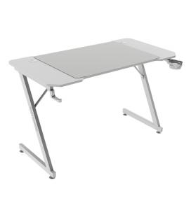 Mars Gaming MGD-X120, Mesa Gaming Ergonómica, Superficie en Fibra de Carbono, Estructura Metálica, Alfombrilla XXL, Soporte Auri