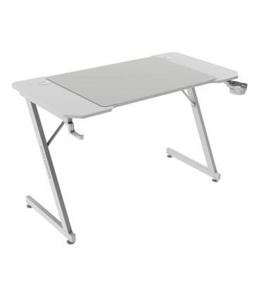 Mars Gaming MGD-X120, Mesa Gaming Ergonómica, Superficie en Fibra de Carbono, Estructura Metálica, Alfombrilla XXL, Soporte Auri