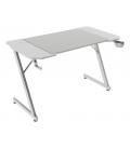 Mars Gaming MGD-X120, Mesa Gaming Ergonómica, Superficie en Fibra de Carbono, Estructura Metálica, Alfombrilla XXL, Soporte Auri