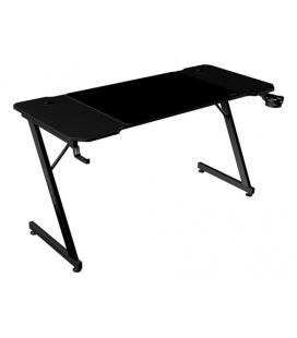 Mars Gaming MGD-X140, Mesa Gaming Ergonómica, Superficie en Fibra de Carbono, Estructura Metálica, Alfombrilla XXL, Soporte Auri