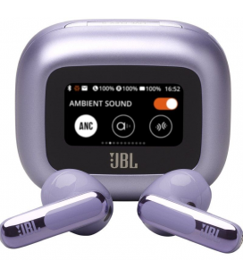 Auriculares bluetooth jbl live flex 3 con estuche de carga/ autonomía 10h/ purpura