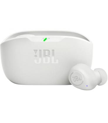 Auriculares bluetooth jbl wave buds con estuche de carga/ autonomía 8h/ blancos