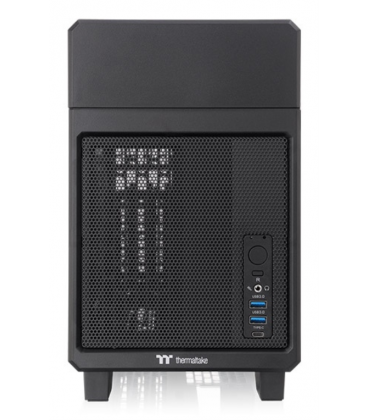 CAJA THERMALTAKE TR100 MINI-ITX USB 3.2 Type-C x 1 USB 3.0 x 2 SN FUENTE NEGRO