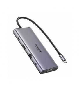 HUB UGREEN 11EN1 USB-C A HDMI+VGA+USB-C+USB-A