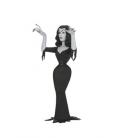 Vampira silver screen edition scale action fig. 15 cm vampira toony terrors