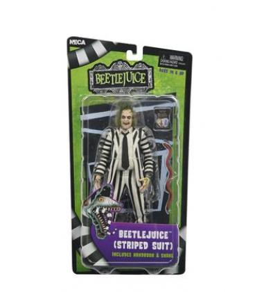 Beetlejuice black and white striped suit scale action fig. 18 cm beetlejuice (1988)