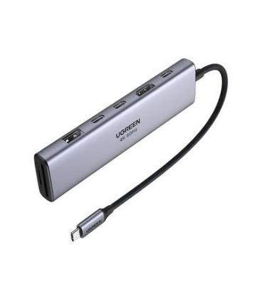HUB UGREEN 7EN1 USB-C A HDMI+2XUSB-C+USB-A+SD/TF