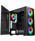 Torre PC Torre ATX Savio Prime X1 ARGB Vidrio Templado Negra