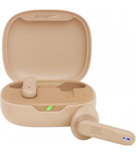 Auriculares bluetooth jbl wave flex con estuche de carga/ autonomía 8h/ beige