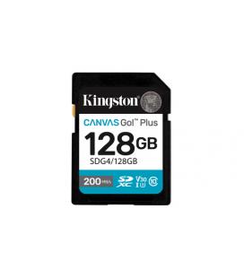 Tarjeta de memoria kingston canvas go! plus 128gb sd xc/ clase 10/ 200mbs