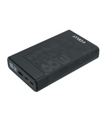 Celly PBPD65W20EVOBK batería externa 20000 mAh Negro