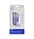 Carcasa myway para apple iphone 15 pro max transparente + protector pantalla cristal templado
