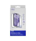 Carcasa myway para apple iphone 15 pro transparente + protector pantalla cristal templado