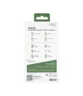 Carcasa myway para apple iphone 15 pro transparente + protector pantalla cristal templado