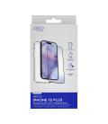 Carcasa myway para apple iphone 15 plus transparente + protector pantalla cristal templado