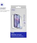Carcasa myway para apple iphone 15 plus transparente + protector pantalla cristal templado