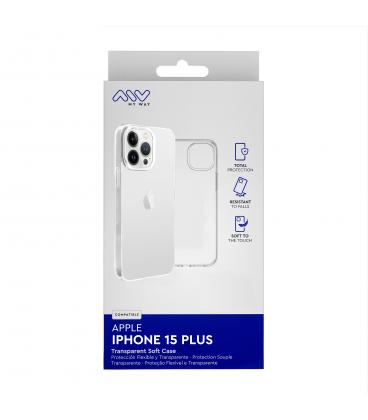 Carcasa myway para apple iphone 15 plus transparente