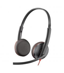 Auriculares poly blackwire c3225 usb tipo c negro