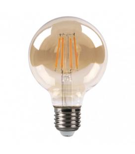 Bombilla filamento globo 12x8d 8w 750lm e27 ambar 2700k