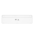 Teclado inalámbrico multidispositivo phoenix k300 blueooth dual y 2.4ghz blanco