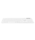 Teclado inalámbrico multidispositivo phoenix k300 blueooth dual y 2.4ghz blanco