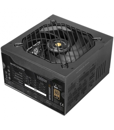 Fuente de alimentación mars gaming mpb1000psi/ 1000w/ ventilador 14cm/ 80 plus gold