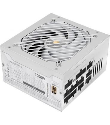 Fuente de alimentación mars gaming mpb1000sim/ 1000w/ ventilador 14cm/ 80 plus gold/ blanca