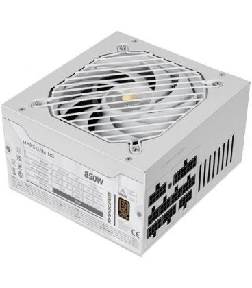Fuente de alimentación mars gaming mpb850sim/ 850w/ ventilador 14cm/ 80 plus bronze/ blanca
