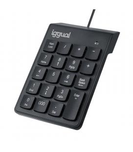 Iggual teclado numérico usb ck-num-19t negro