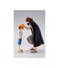 Shanks & monkey d. luffy childhood ver. fig. 16 -5 - 10 cm one piece sh figuarts collectors