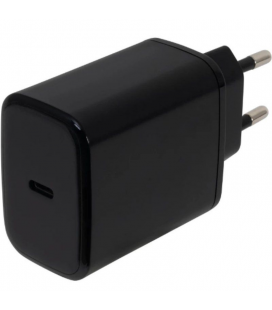 Cargador de pared gan fonestar power-c-65/ 1xusb tipo-c/ 65w/ negro