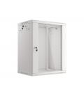 ARMARIO LANBERG MURAL RACK 19" 15U 600X450 FLAT PACK V2 PUERTA CRISTAL GRIS