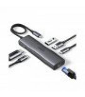 HUB UGREEN 6EN1 USB-C A HDMI+2XUSB-A+USB-C+RJ45+PD