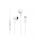 AURICULARES MICRO COOL STEREO TIPO-C WHITE