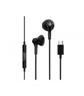 AURICULARES BOTON MICRO COOL STEREO TIPO-C BLACK