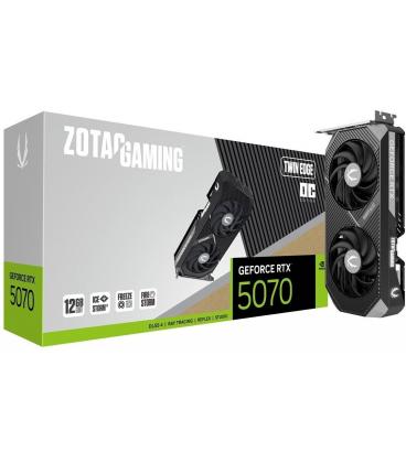 Tarjeta Gráfica Zotac GAMING GeForce RTX 5070 Twin Edge OC 12 GB GDDR7 Reflex 2 RTX AI DLSS4