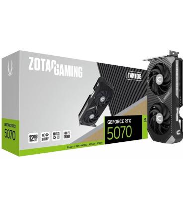 Tarjeta Gráfica Zotac GAMING GeForce RTX 5070 Twin Edge 12 GB GDDR7 Reflex 2 RTX AI DLSS4
