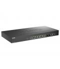 Switch gestionable d - link dms - 1250 - 12tp 8x multigigabit 2.5g poe+ 2 x 10g + 2 x 10g sfp+ 240w