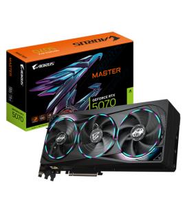 Tarjeta Gráfica Gigabyte GeForce RTX 5070 AORUS MASTER 12GB GDDR7 Reflex 2 RTX AI DLSS4
