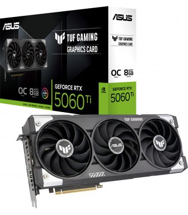Tarjeta Gráfica ASUS TUF GAMING GeForce RTX 5060 Ti OC Edition 8GB GDDR7 Reflex 2 RTX AI DLSS4