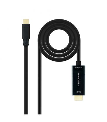 Cable conversor nanocable 10.15.5105/ usb tipo-c macho - hdmi macho/ 5m/ negro