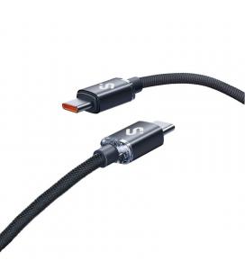 Cable usb 2.0 tipo-c subblim optimus/ usb tipo-c macho - usb tipo-c macho/ hasta 60w/ 480mbps/ 2m/ negro