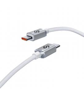 Cable usb 2.0 tipo-c subblim optimus/ usb tipo-c macho - usb tipo-c macho/ hasta 60w/ 480mbps/ 2m/ blanco