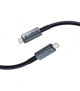 Cable usb 4.0 tipo-c subblim cable high/ usb tipo-c macho - usb tipo-c macho/ hasta 240w/ 1.5m/ negro