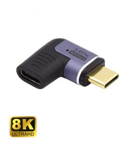 Ewent EC1048 cambiador de género para cable USB-C Negro, Púrpura