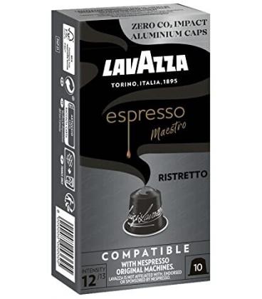 Cápsula lavazza espresso maestro ristretto para cafeteras nespresso/ caja de 10 - Imagen 1