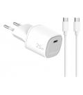 Celly UPTC1USBC25WCTC cargador de dispositivo móvil Smartphone, Tableta, Teléfono Blanco USB Interior